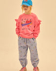 Jelly Mallow - together pigment ruffled sweatshirt