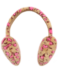 Jelly Mallow - heart fur leopard earmuffs