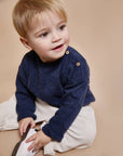 Buho - bb - soft jersey sweatshirt - navy
