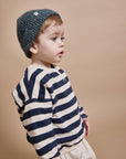 Buho - bb - stripes sweatshirt - ivory
