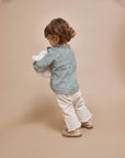Buho - bb - speckle blouse - alpine green