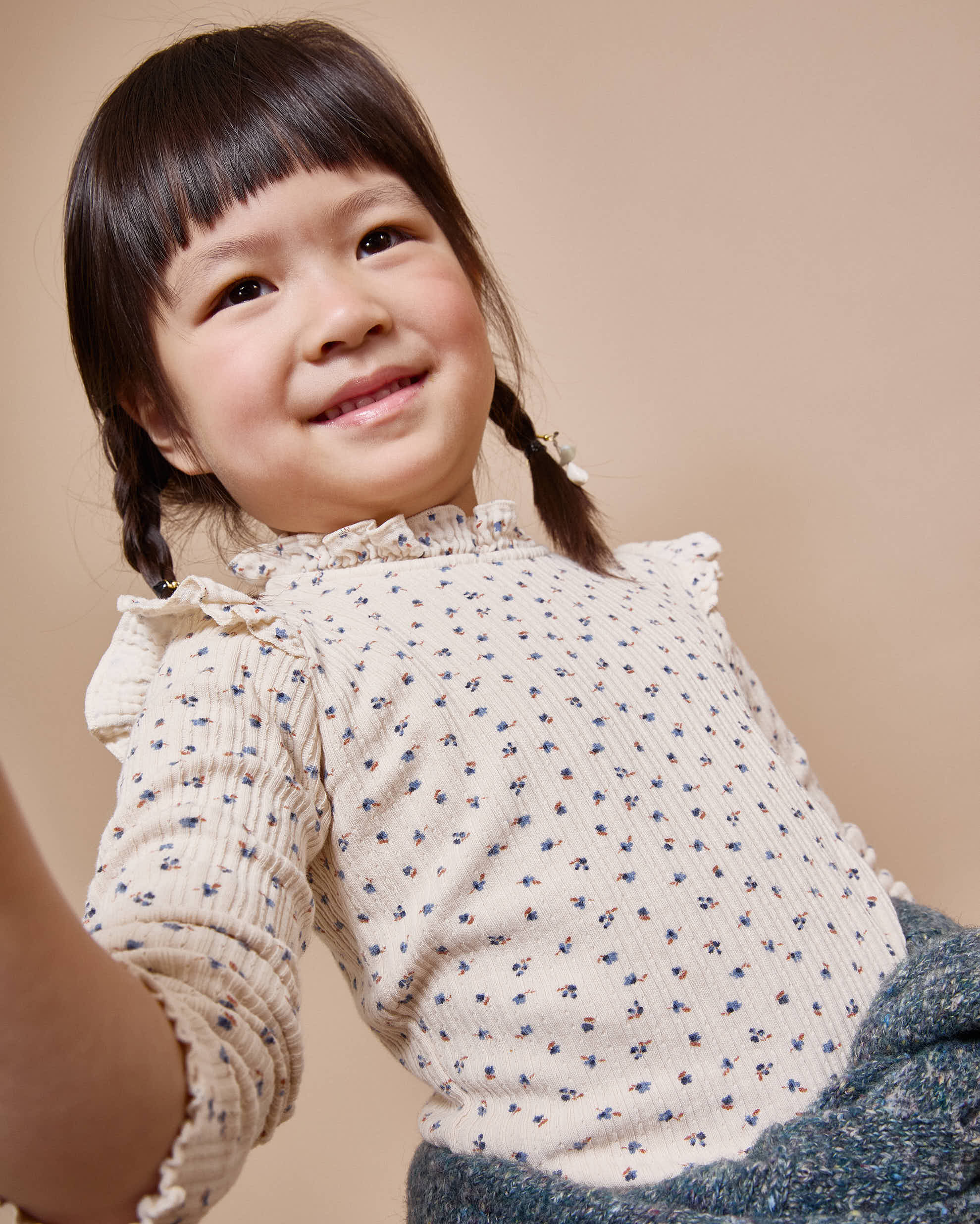 Buho - kids - fall rib t-shirt - ivory