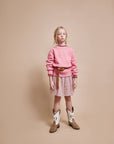 Buho - kids - speckle skirt - burgundy