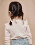 Buho - kids - warm rib t-shirt - ivory