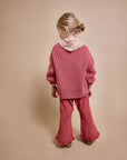 Buho - kids - soft velours girly pants - blush