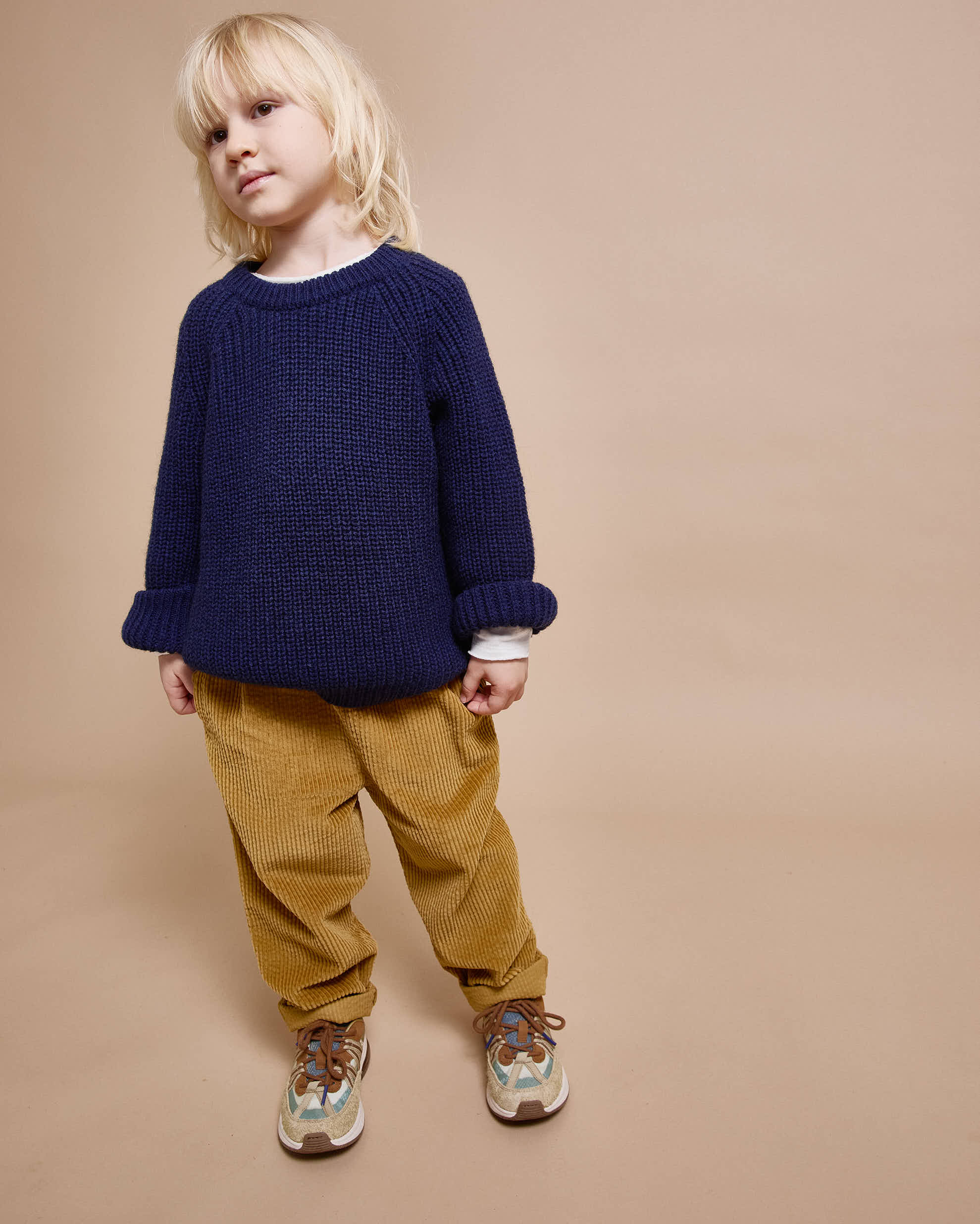 Buho - kids - soft knit jumper - navy