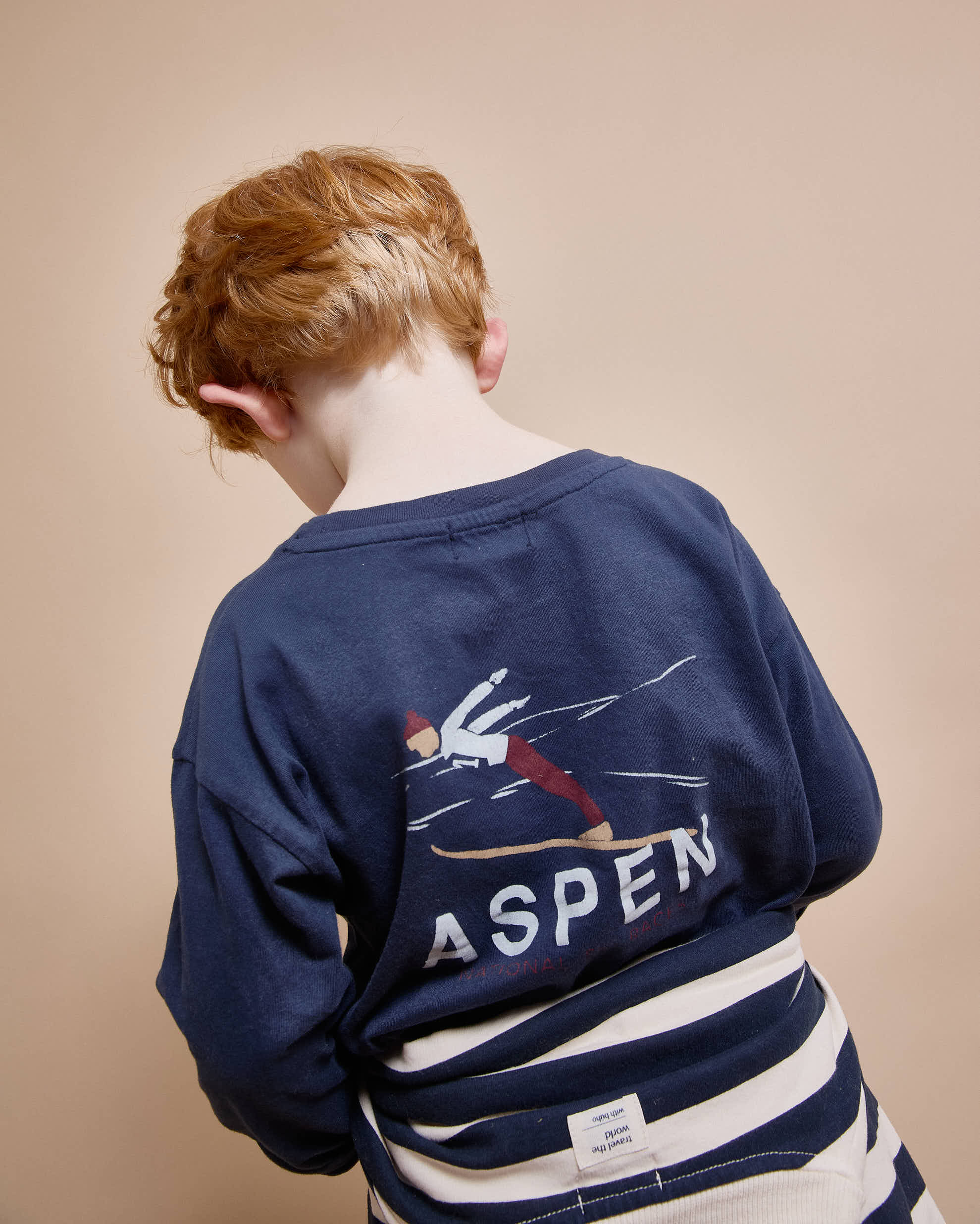 Buho - kids - aspen t-shirt - navy