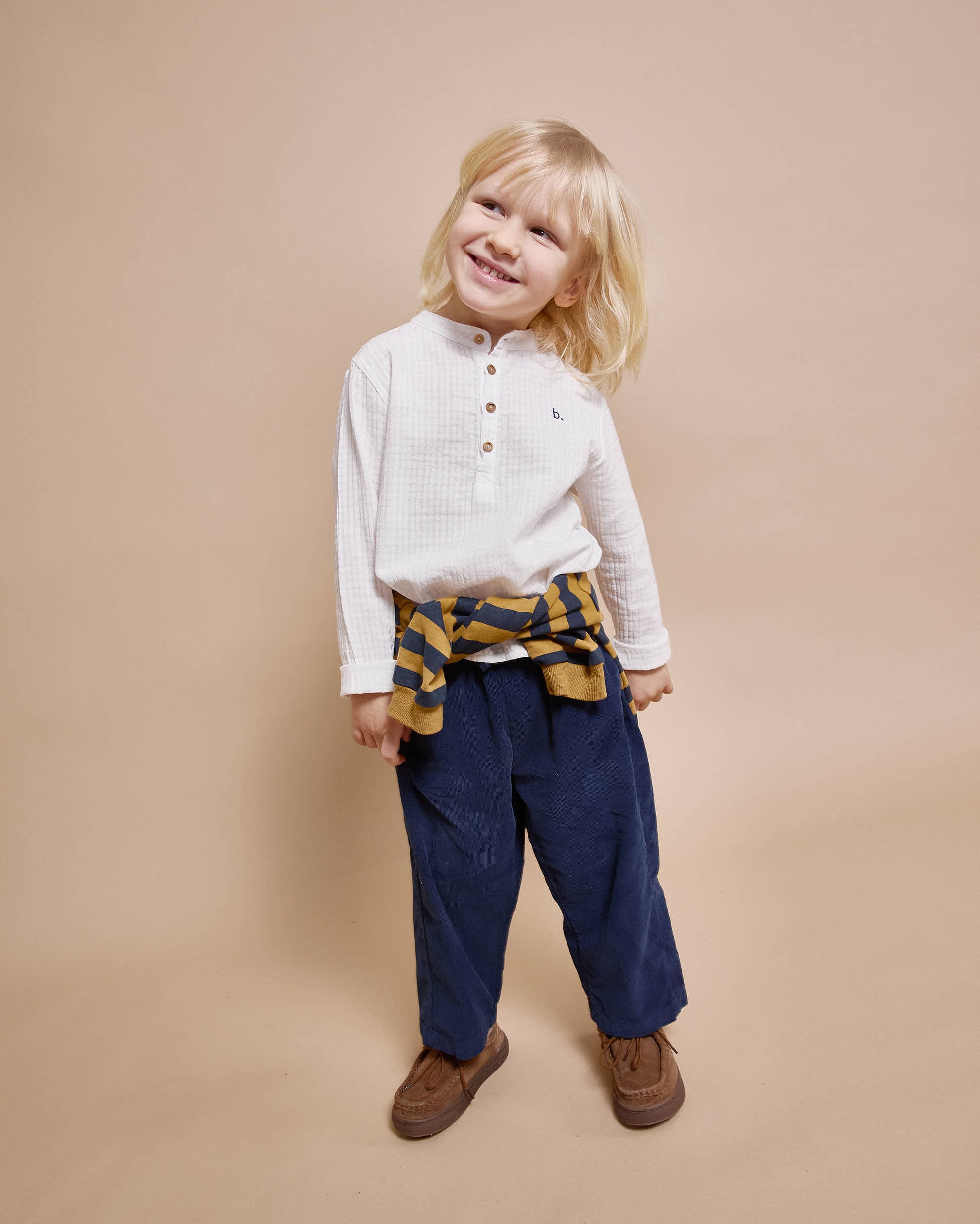 Buho - kids - kurta shirt - offwhite
