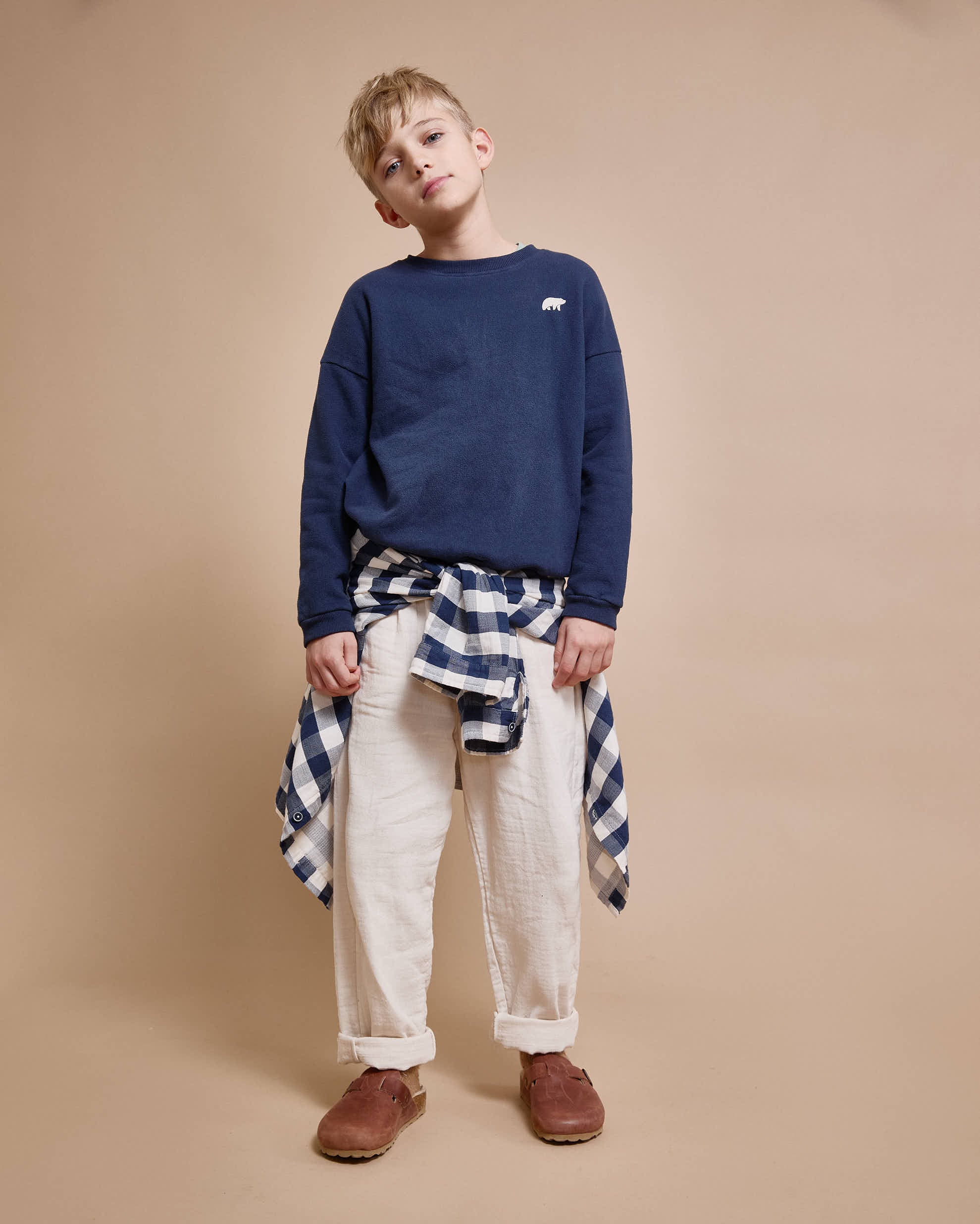 Buho - kids - hibernation sweatshirt - navy