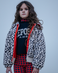 Repose Ams - crop heart sweater - graphite night