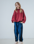 Repose Ams - iris crop sweater - royal burgundy