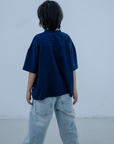 Repose Ams - boxy tshirt - cosmic navy