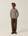The campamento - kids - washed trousers - brown