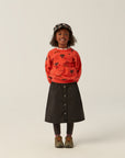 The campamento - kids - mountains sweatshirt - red