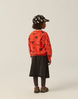 The campamento - kids - mountains sweatshirt - red