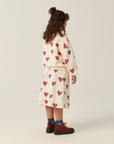 The campamento - kids - bicolor hearts sweatshirt - ecru
