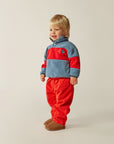 The campamento - baby - polar sweatshirt - color block blue
