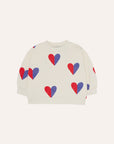The campamento - baby - hearts sweatshirt - bicolor