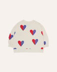 The campamento - baby - hearts sweatshirt - bicolor