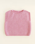 Hvid - wool vest -baby - harvey - cotton candy