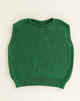 Hvid - wool vest - harvey - kids - grass