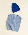 Hvid - wool vest - baby - harvey - light blue