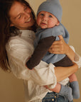 Hvid - wool vest - baby - harvey - light blue