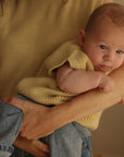 Hvid - wool vest - baby - harvey - light yellow