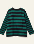 Wynken - duet tee - black/forest green