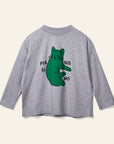 Wynken - kukka tee - grey melange