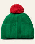Wynken - pom pom beanie - python green