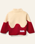 Wynken - dancing dahlia jacket - ecru/red