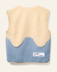 Wynken - dancing dahlia gillet - ecru/pale blue