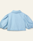 Wynken - annka bolero denim top - pale bleached