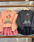 The animals observatory - bear kids sweatshirt - dusty coral