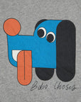 Bobo Choses - kids - doggy mate sweatshirt - heather grey
