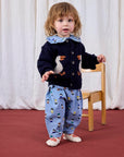 Bobo Choses - baby - game pawns allover denim pants - light blue