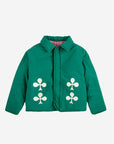 Bobo Choses - kids - clover reversible sheepskin jacket - green