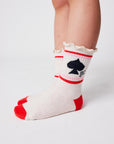 Bobo Choses - spades short socks - offwhite
