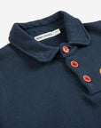 Bobo Choses - kids - clover polo sweatshirt dress - midnight blue