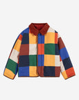 Bobo Choses - kids - tiles reversible sheepskin jacket - multicolor