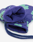 Bobo Choses - baby - lucky clover allover padded mittens - blue