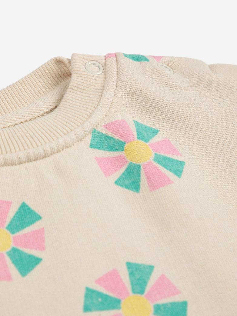 Bobo Choses - baby - kaleidoscope allover sweatshirt - offwhite