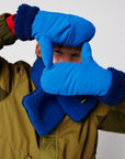 Bobo Choses - kids - bicolor mittens - blue