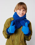 Bobo Choses - kids - bicolor mittens - blue