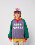Bobo Choses - kids - colorblock ranglan sweatshirt - multicolor