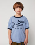 Bobo Choses - kids - go bobo t-shirt - light blue