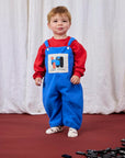 Bobo Choses - baby - doggy mate polar fleeee overall - blue