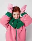 Bobo Choses - kids - sheepskin neck warmer - pink