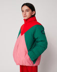 Bobo Choses - kids - tic tac toe colorblock anorak - multicolor